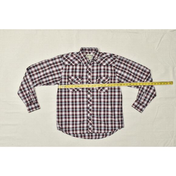 Red River Outfitters Mens Big & Tall Size XXL Western Pearl Snap Plaid Shirt - Picture 2 of 8
